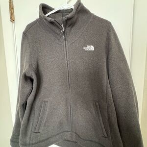 The North Face Charcoal Knit Zip-Up